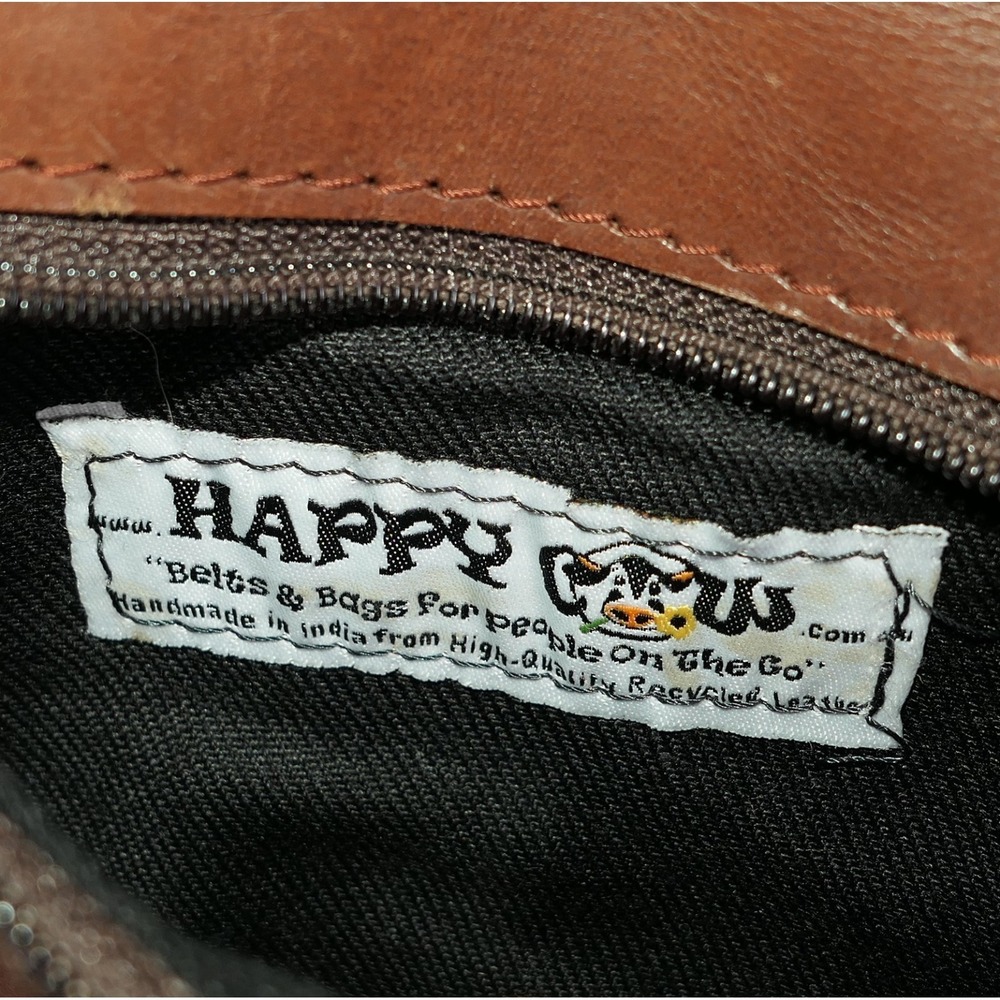 Happy Cow Australia Leather Belted Brass Riveted Waist Bag Fanny Pack‎ Western - Picture 14 of 15